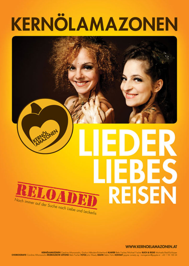 Programmflyer Kernölamazonen Liederliebesreisen