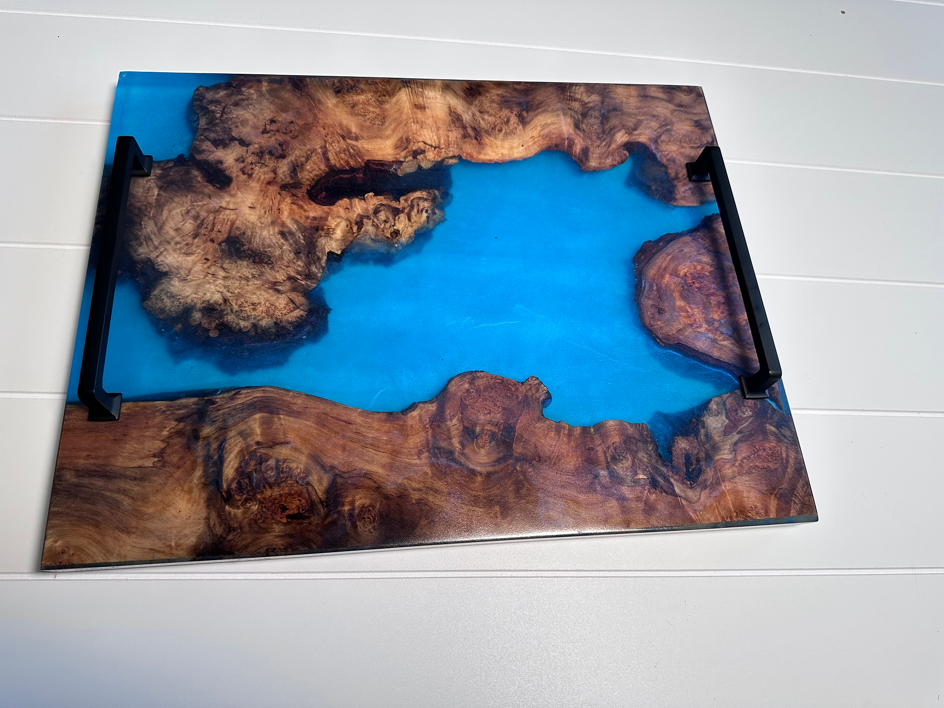 Burly Maple with Blue epoxy