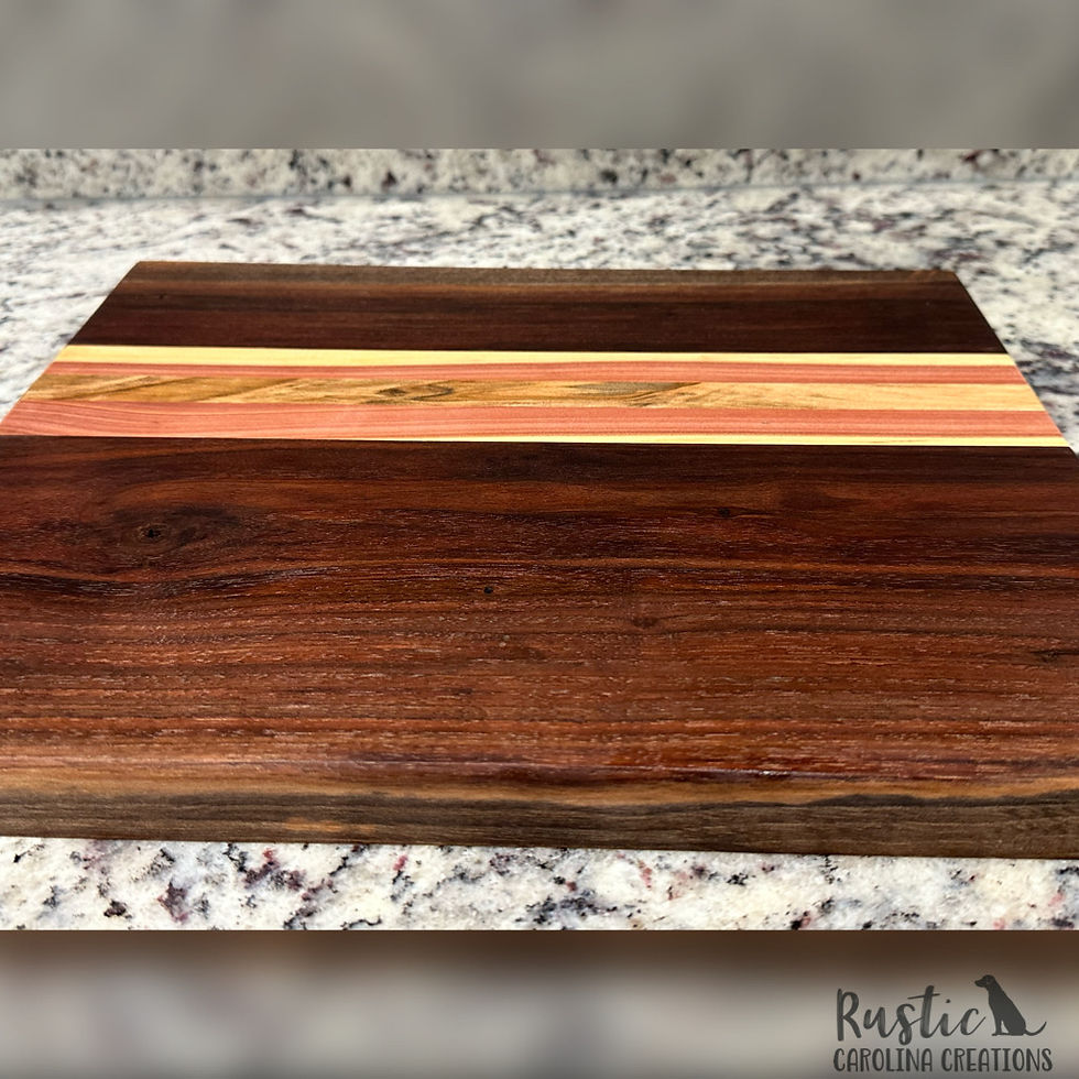 Thumbnail: Walnut, Cedar and Maple cutting board