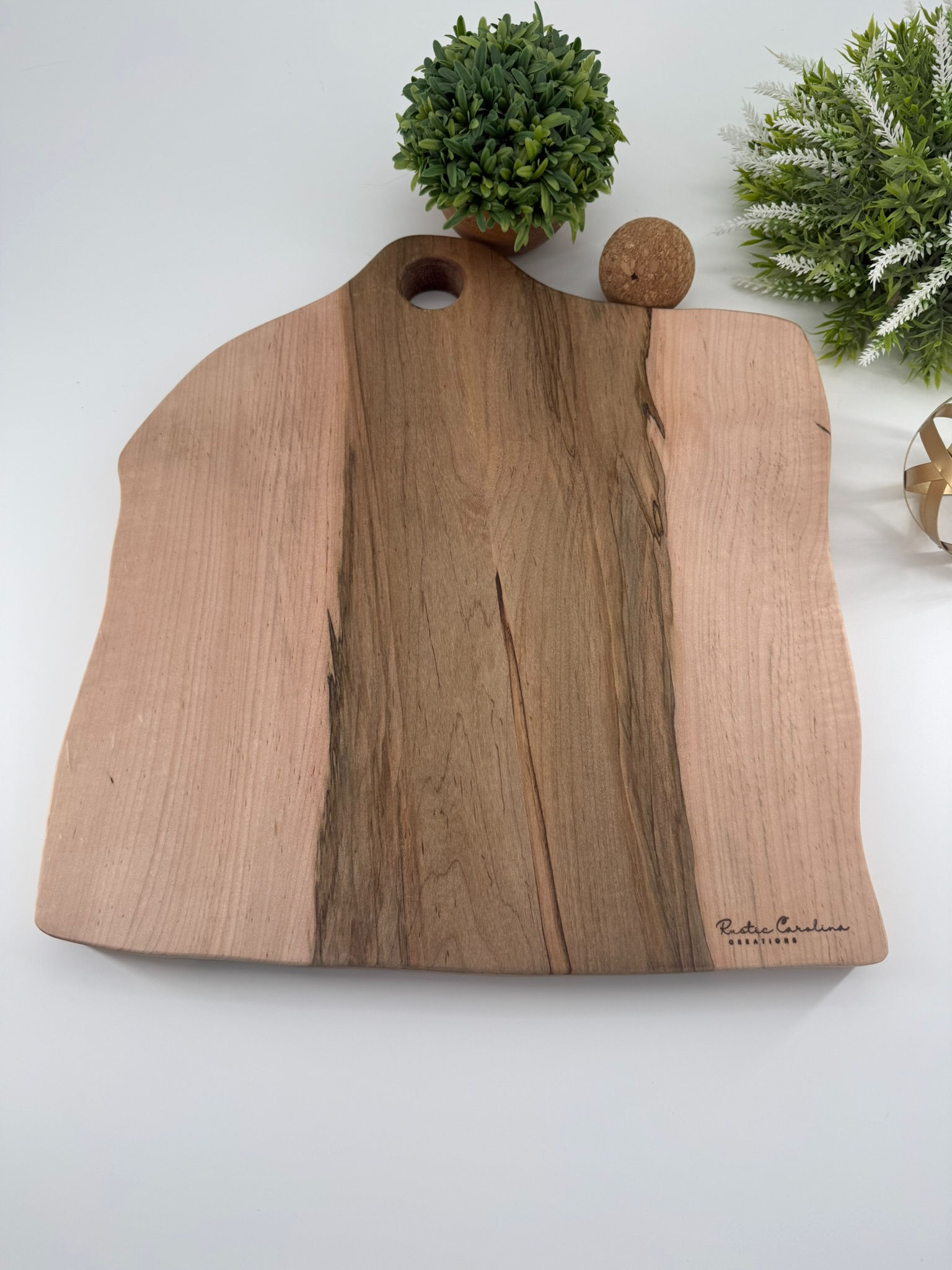 Spalted Maple Cutting Board with Handle
