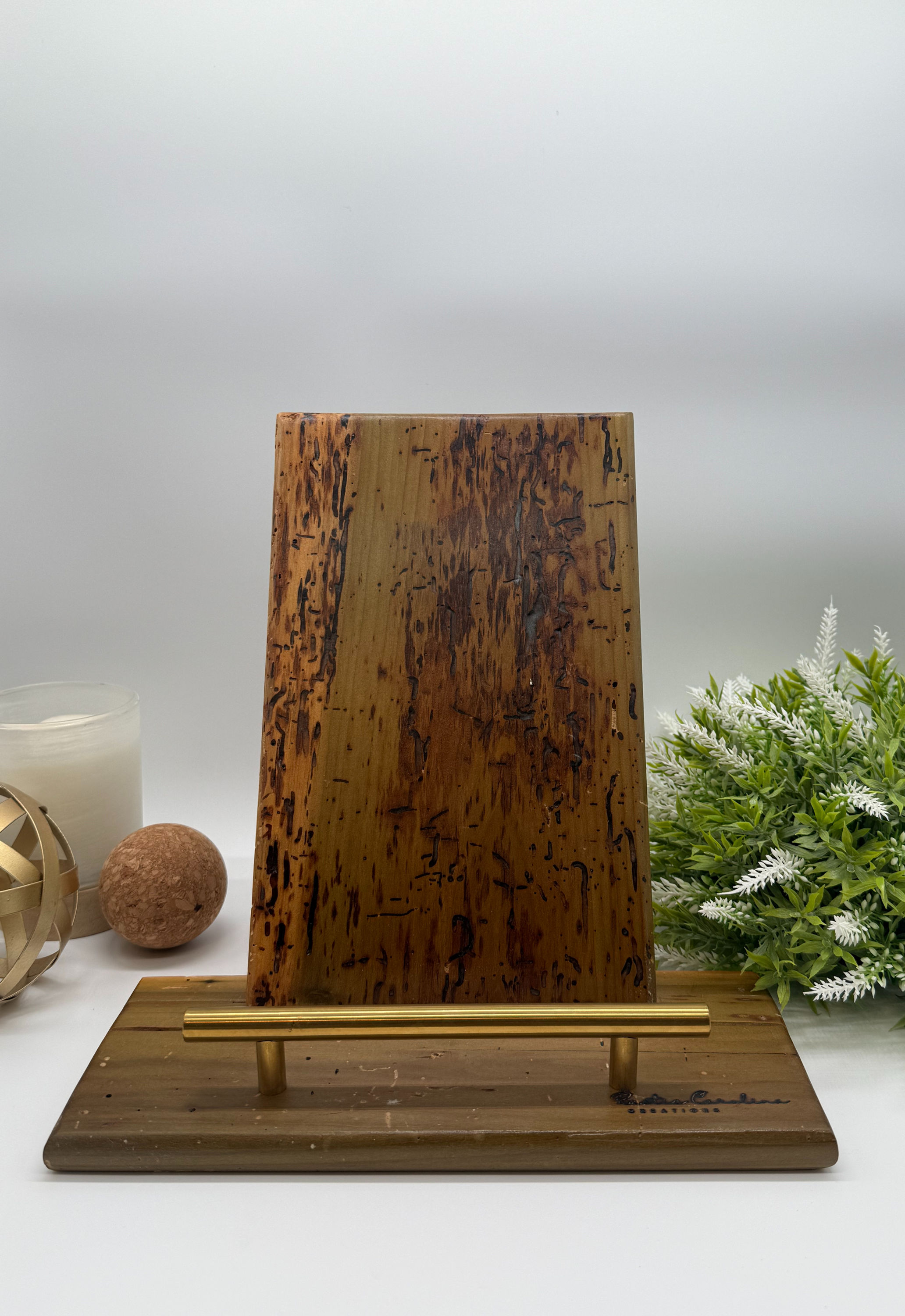 Rainbow Poplar Cookbook Holder