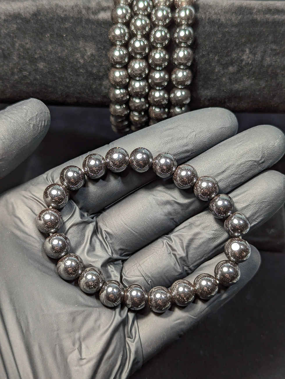 Bracciale Naturale in Ematite 10 mm – Brasile