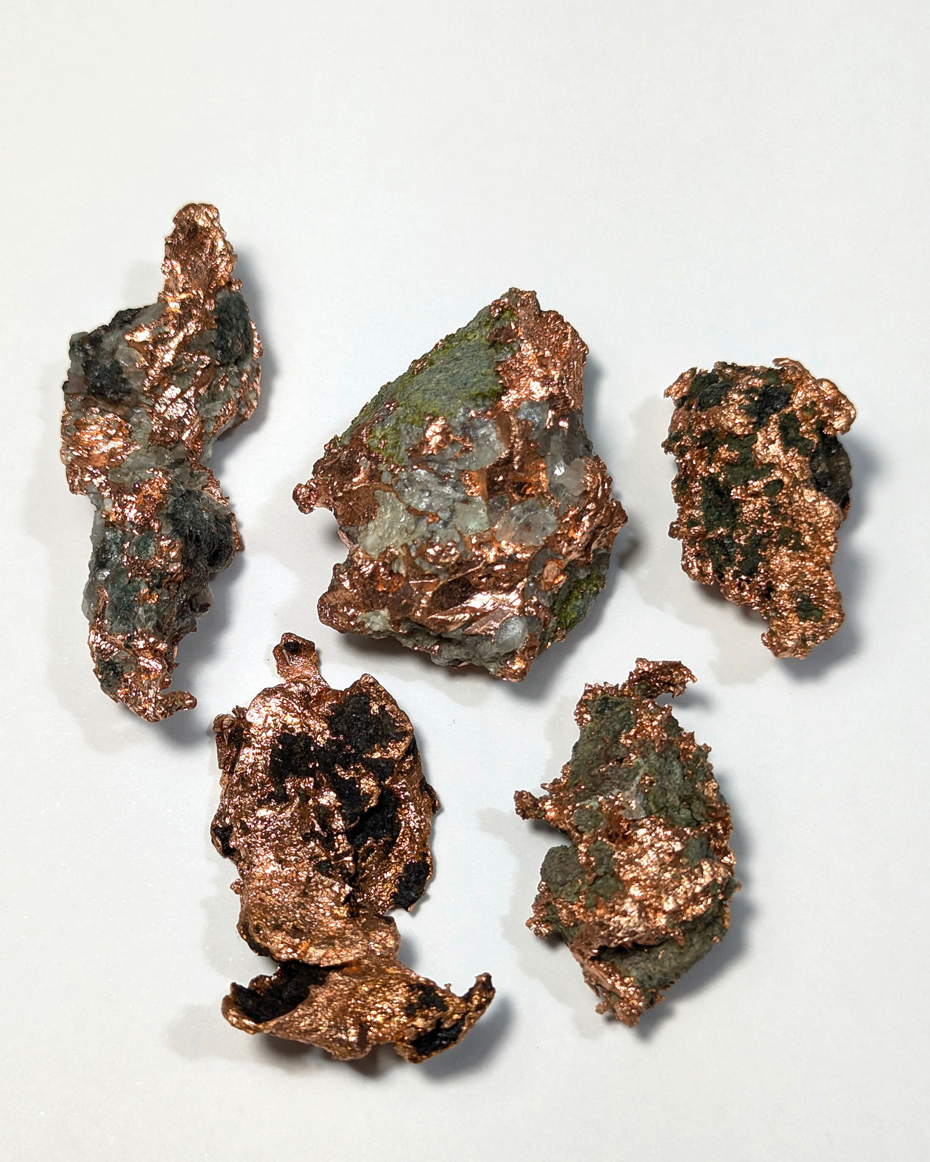 Rame Nativo Naturale – Campioni Singoli (Keweenaw County, Michigan, USA)