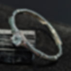 Anello in Argento 925 con Topazio Blu Naturale – 0,15 ct