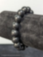 Bracciale Shungite Naturale 12 mm – Karelia, Russia 33 g