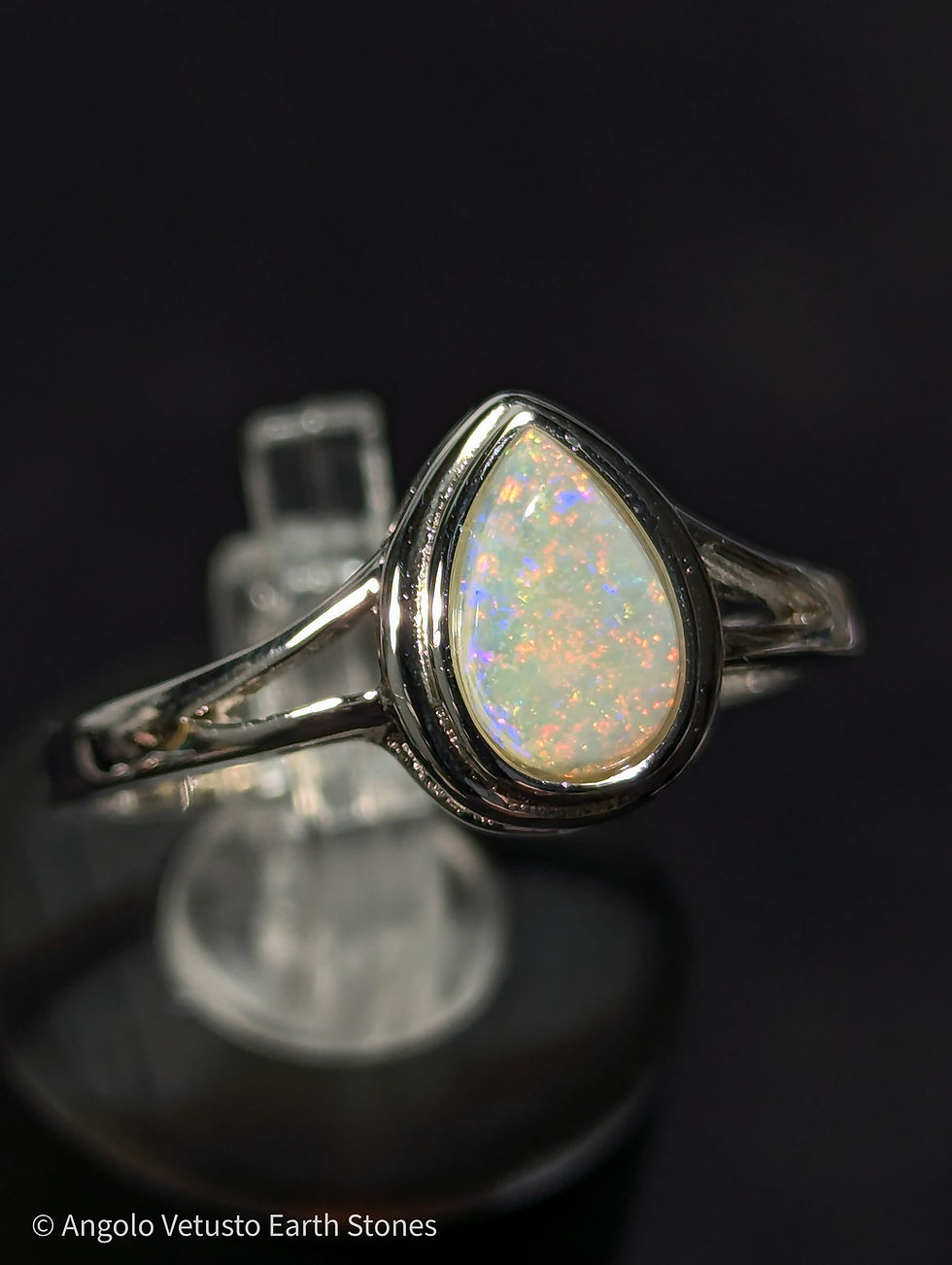 Miniatura: Anello in Argento Sterling 925 con Opale Australiano – Coober Pedy – 2.07 g