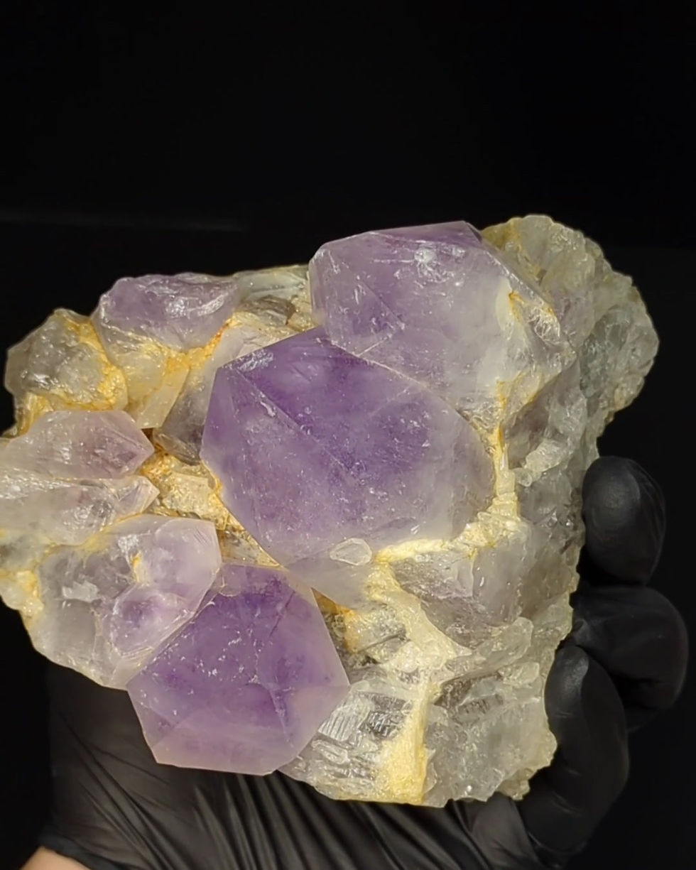 Miniatura: 1547 g - Cluster di Cristalli di Ametista Jacaranda  – Mumbwa, Zambia