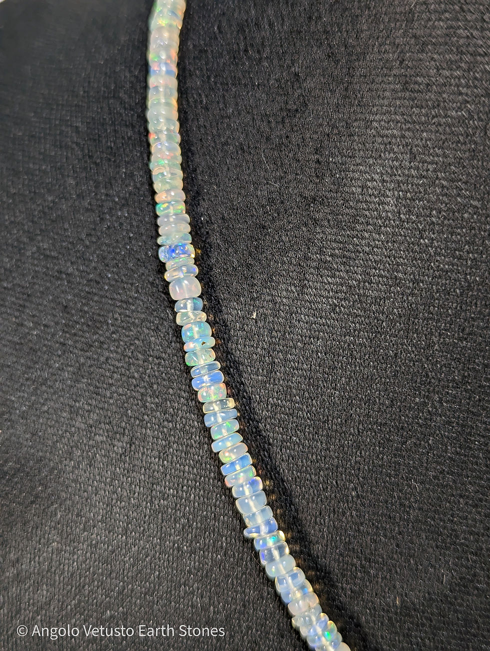 Thumbnail: 48 ct - Collana di perle di Opale Naturali Etiopi - 50 cm