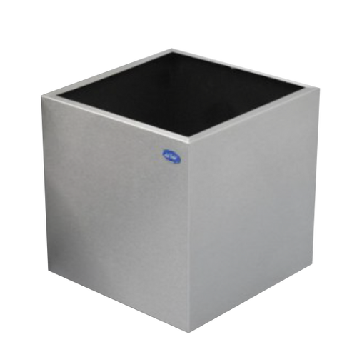 Jardinera Cubo 38x38x43 Acero Inoxidable | Alveo Trafiplastic