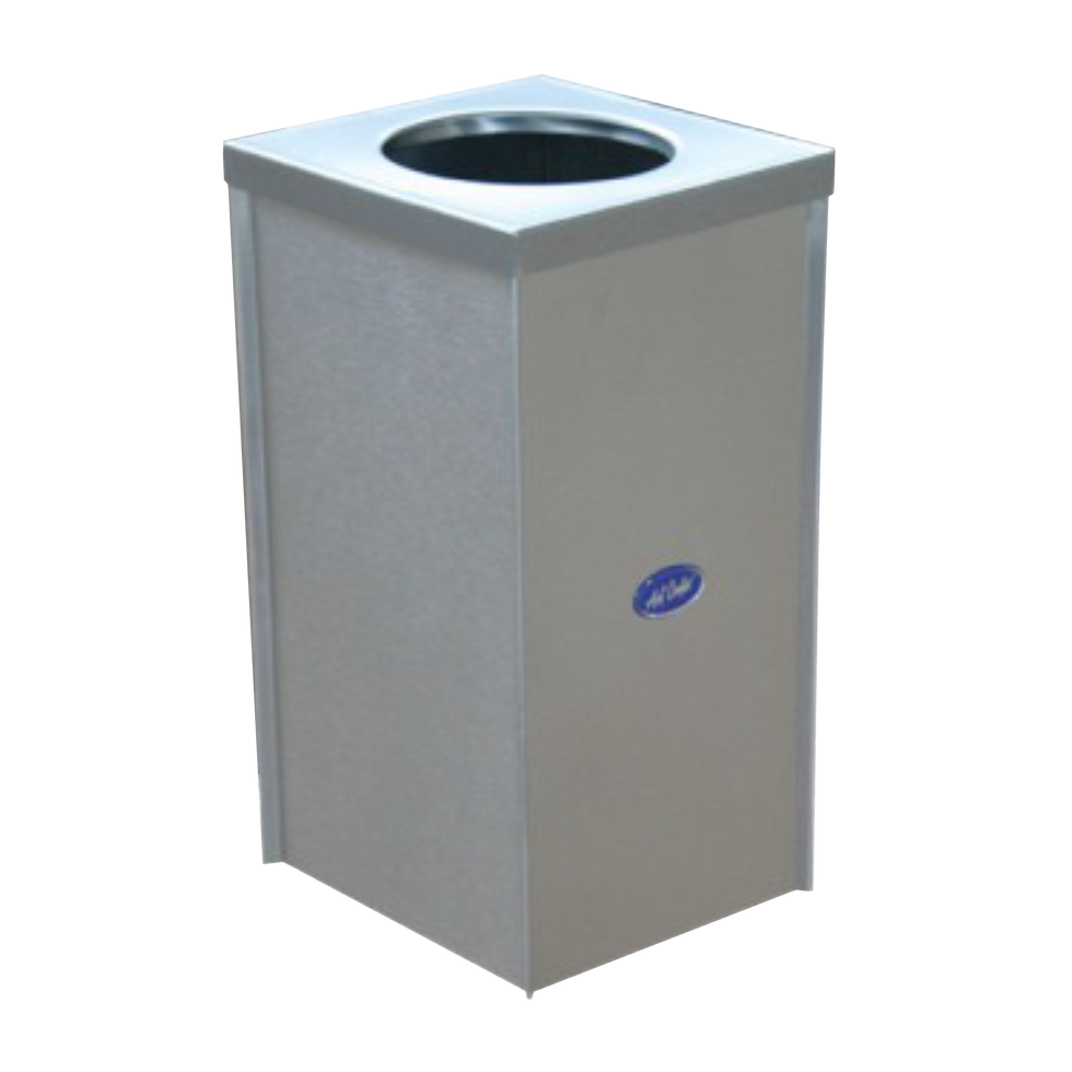 Basurero Cubo Q 19.5x19.5x30 Pulido / Espejo