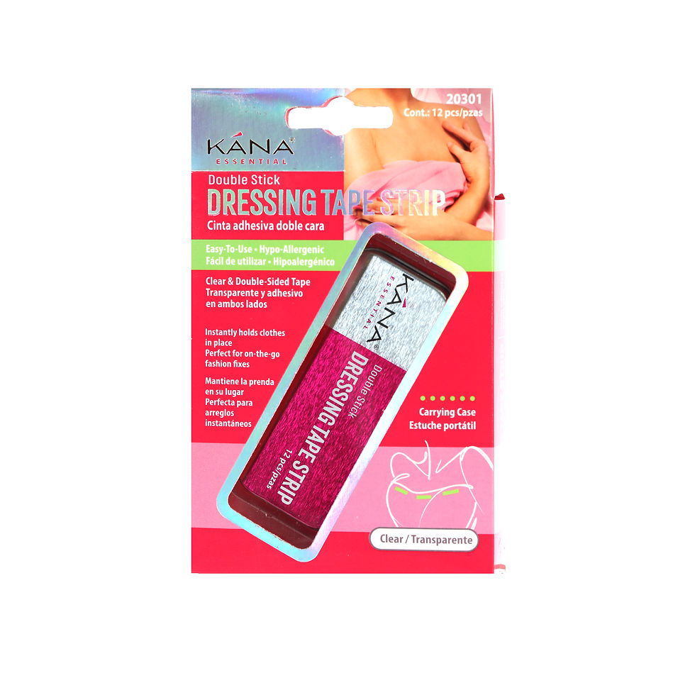 20301 Fashion Tape w/Case: Clear, 12 pcs.