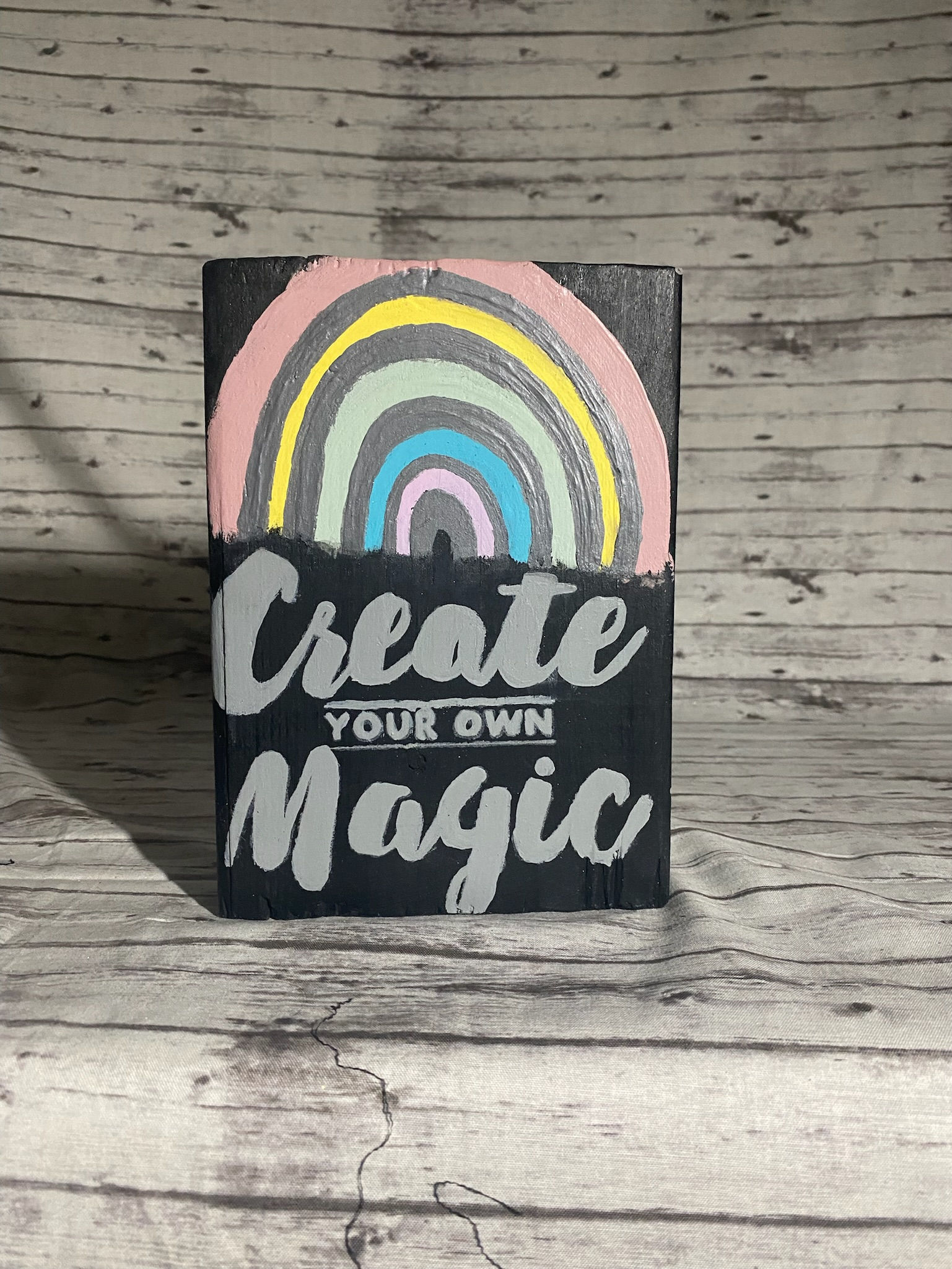 Positive Wooden Sign