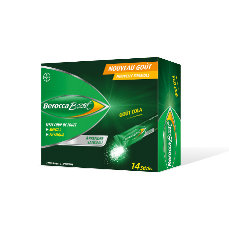 BEROCCABOOST Pdr or cola 14Sticks
