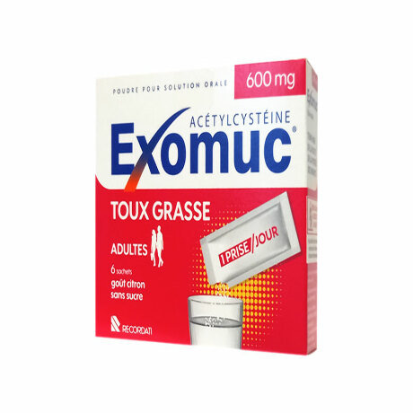 EXOMUC 600 mg Pdr sol buv en sachet Sach/6