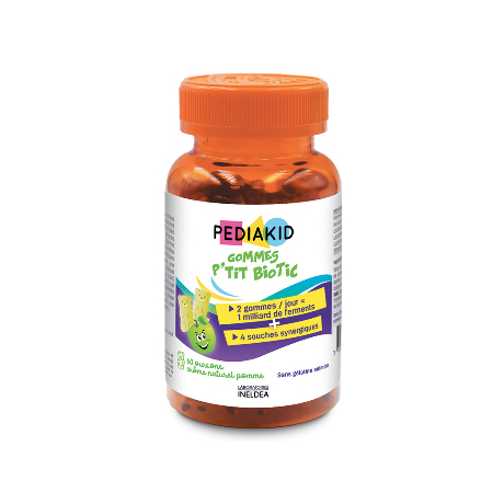 PEDIAKID Gom ourson p'tit biotic pomme 60