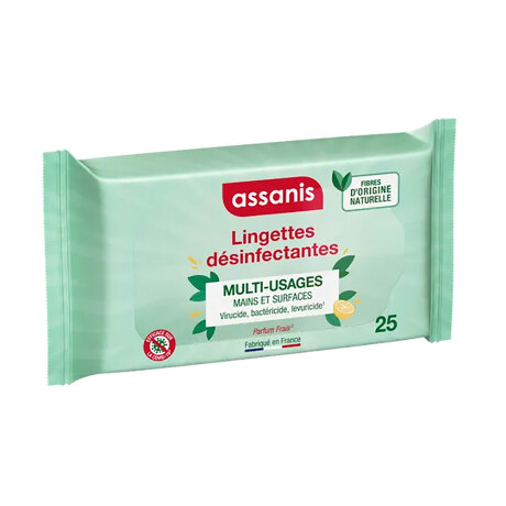 ASSANIS Lingette désinfectante Paquet/25