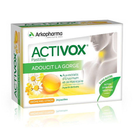 ACTIVOX ss suc Past miel citron B/24