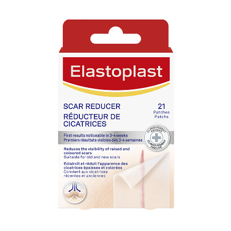 ELASTOPLAST Pans adh réduct cicat transp 6.8cm X 3.8cm B/21