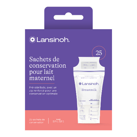 LANSINOH Sachet de conservation du lait B/25