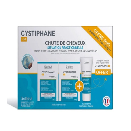 CYSTIPHANE DUO FORT Cpr 2B/120 + Shamp Anti chute 100ml OFFERT