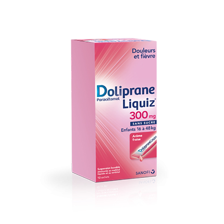 DOLIPRANELIQUIZ 300 mg Susp buv en sachet 12Sach
