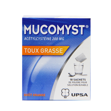 MUCOMYST 200 mg Pdr sol buv en sachet B/18