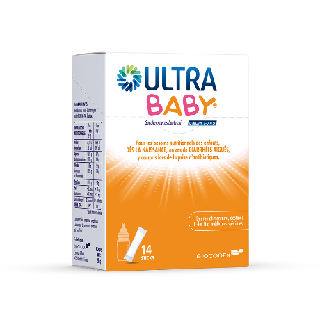 ULTRA-BABY Pdr en stick antidiarrhéiq B/14