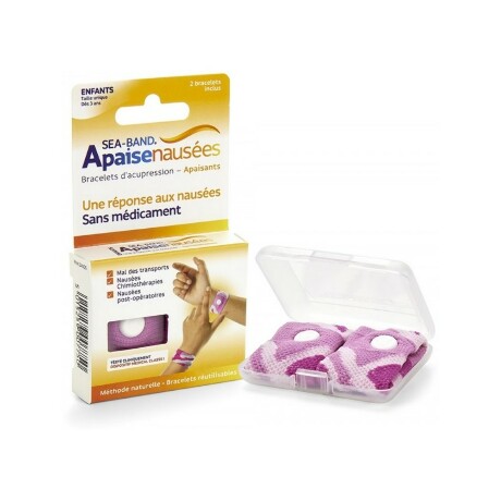 SEA-BAND Bracelet anti-nausées rose enfant B/2