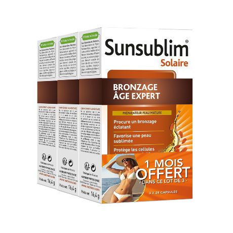 SUNSUBLIM Caps bronzage anti-âge 3B/28