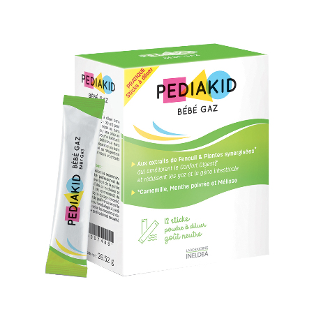 PEDIAKID BEBE GAZ Pdr à diluer 12St