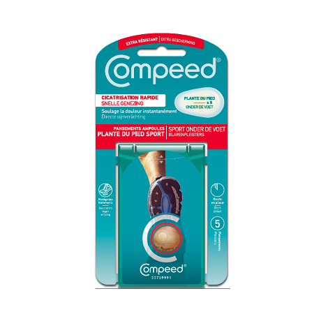 COMPEED AMPOULES Pans plante ds pieds B/5