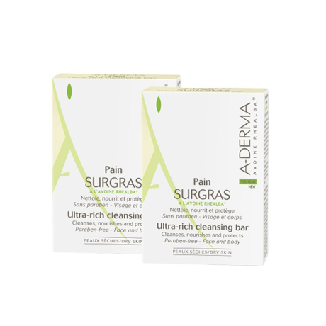 ADERMA Pain surgras avoine Rhealba 2x100g