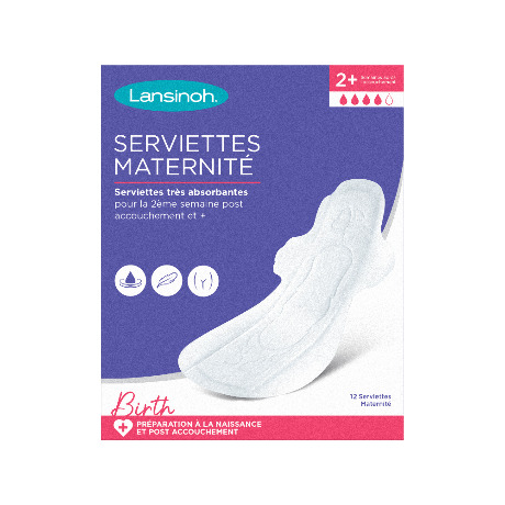 LANSINOH Serv pér mater post-acc +2 se B/12