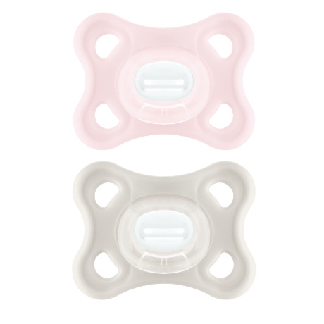 MAM COMFORT Sucet silicone 2-6mois rose B/2