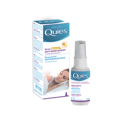 QUIES S buc anti-ronflem miel citron Spr/70ml