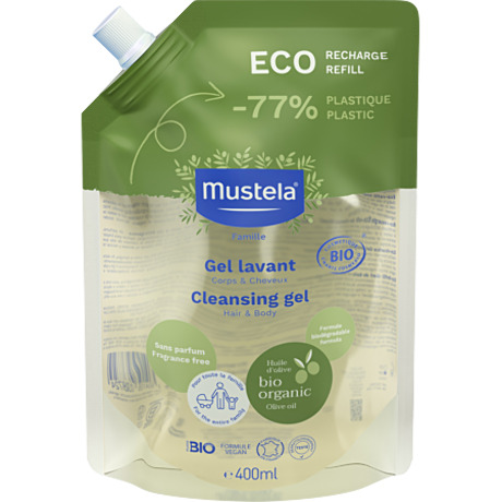 MUSTELA BB ENF Gel lav bio Eco rech/400ml