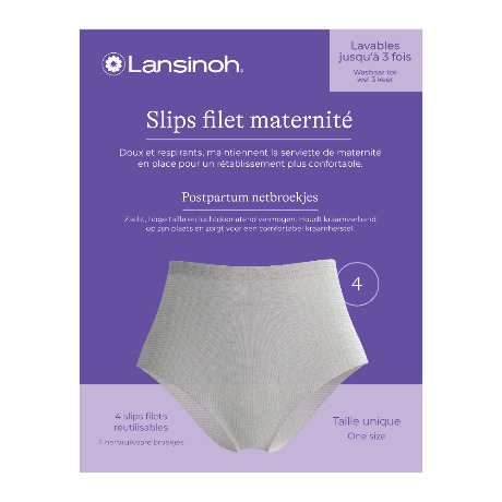 LANSINOH Slip filet matérnité lavable B/4
