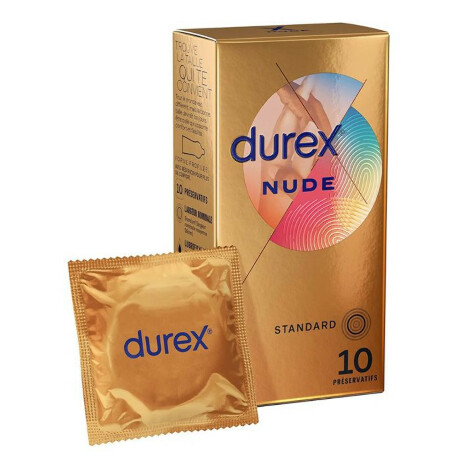 DUREX NUDE ORIGINAL Préservatif lubrifié B/10