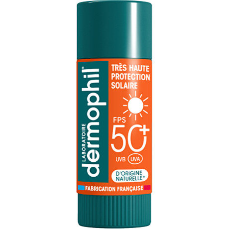 DERMOPHIL INDIEN FPS50+ Stick lèvres solaire très haute protection 4g
