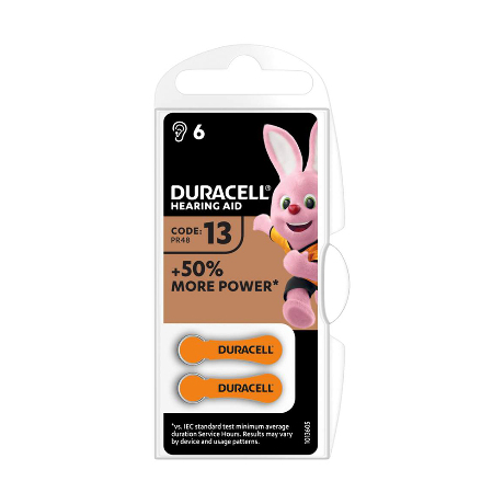 DURACELL 13 Pile audit Orange Paq/6