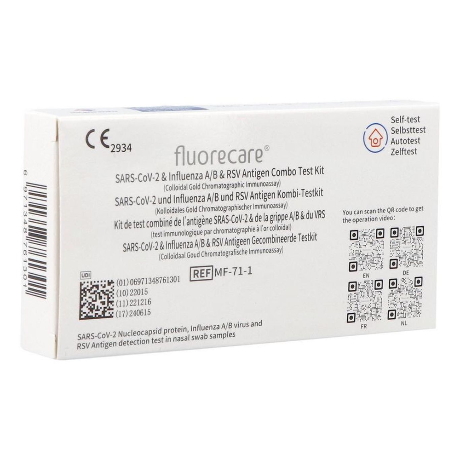 Autotest Triplex Covid/grippe/VRS FLUORECARE B/1
