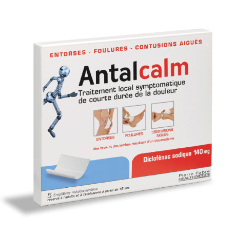 ANTALCALM 140 mg Emplâtre médicamenteux Sach/5