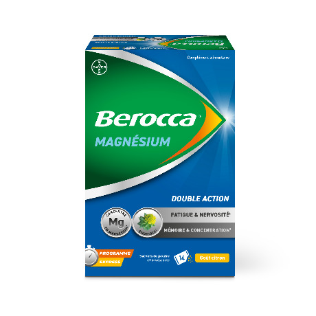 BEROCCA MAGNESIUM Pdr eff double action citron 14Sach
