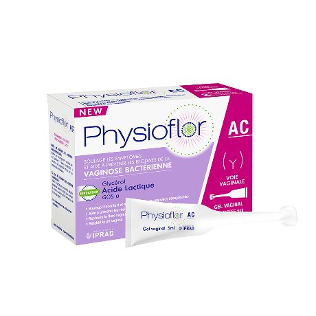 PHYSIOFLOR AC Gel vag acidif prébio 8Unid/5ml