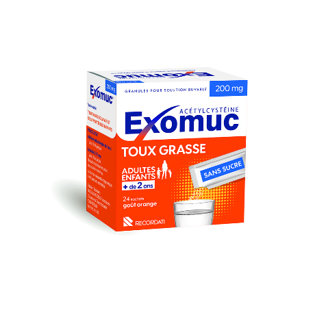 EXOMUC 200 mg Glé s buv en sachet 24Sach