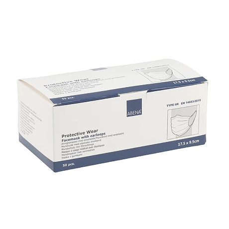 MASQUE ABENA CHIRUR TYPE IIR BLEU BTE/50