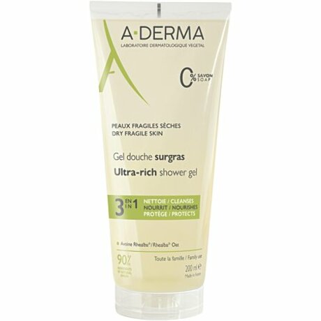 ADERMA Gel douche surgras visage et corps T/200ml