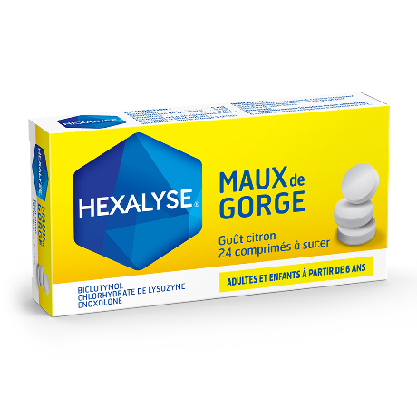 HEXALYSE Cpr à sucer Plq/24