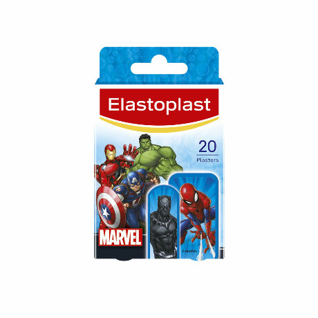 ELASTOPLAST KIDS DISNEY Pans Marvel 6 pans de 30 x 55 mm et 14 pans de 19 x