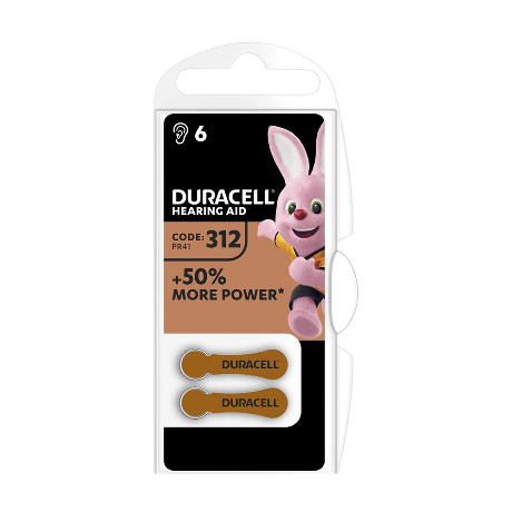 DURACELL 312 Pile audit Marron Paq/6